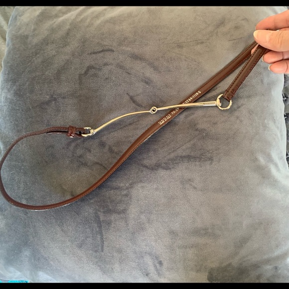 Gucci Brown and Gold Women's Belt - Picture 5 of 7